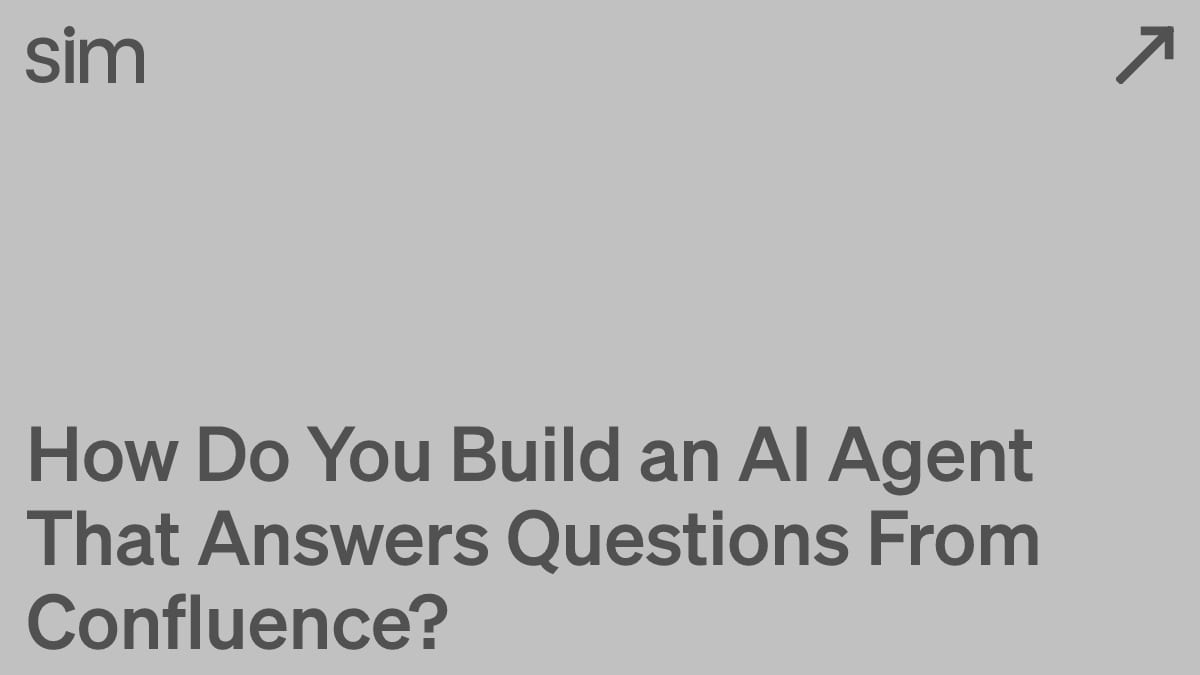 How Do You Build an AI Agent That Answers Questions From Confluence?